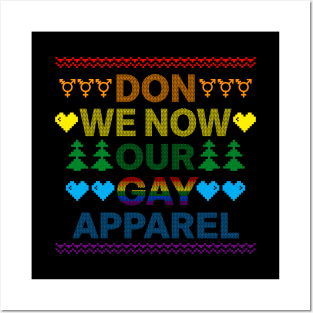 LGBTQ+ Gay Pride Ugly Christmas Sweater Posters and Art